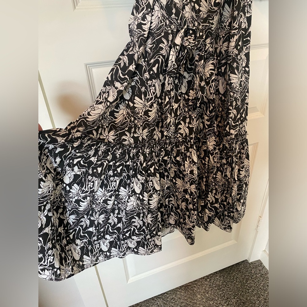 NWT St. Roche Sustainable Floral Wrap Dress - Picture 7 of 12